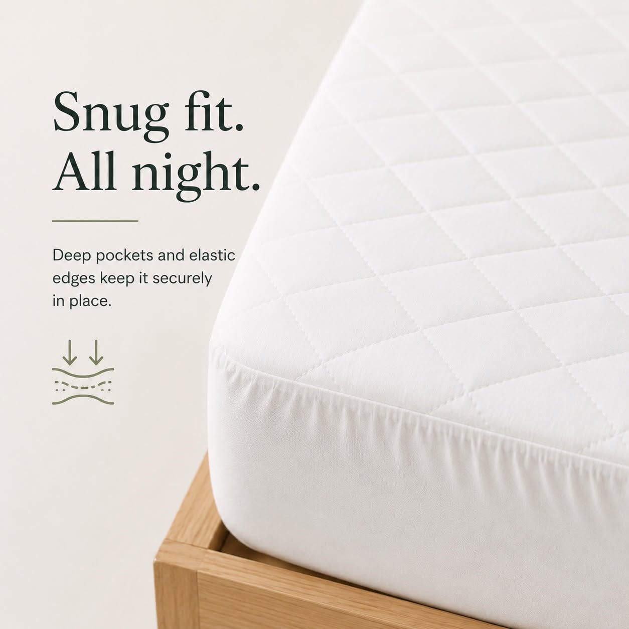 Anko Premium Quilted Mattress Protector – Anti-Bacterial Cotton Top Fitted Mattress Cover | 40cm Deep Wall | Multiple Sizes Available